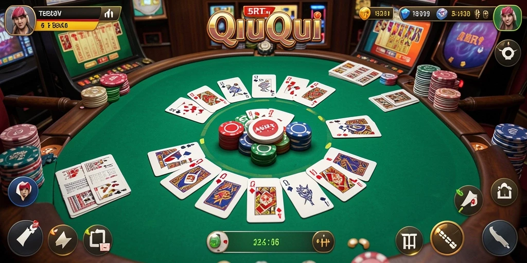 Screenshot gameplay QiuQiu di aplikasi 5RT.