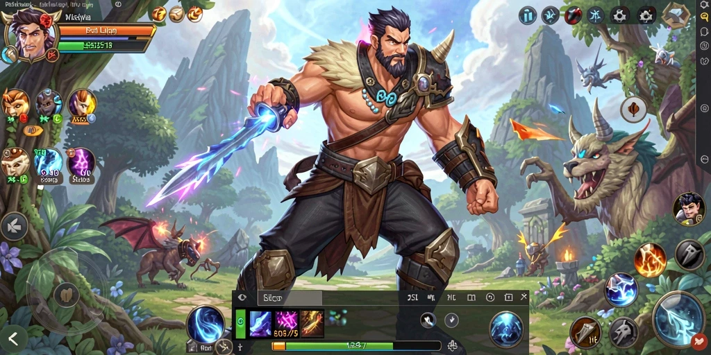 Tampilan gameplay 9SL yang menarik dan interaktif di dunia MMORPG.