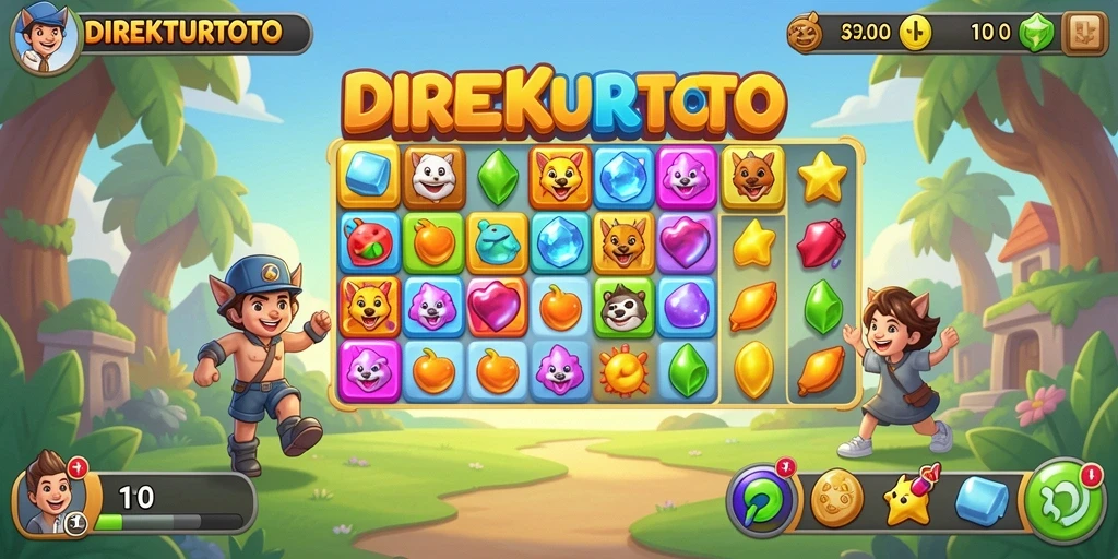 Screenshot utama menampilkan gameplay seru dalam DIREKTURTOTO.
