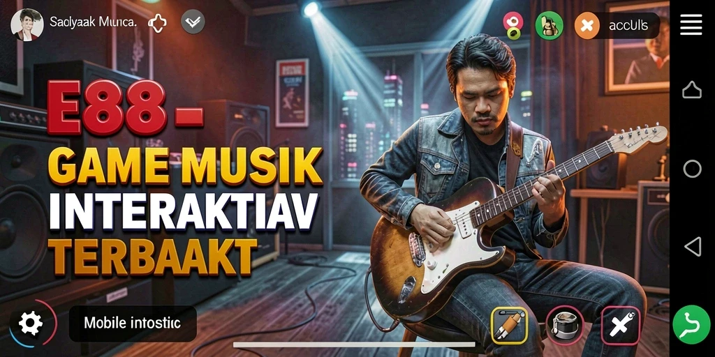Screenshot gameplay E88 yang menunjukkan keseruan bermain musik.