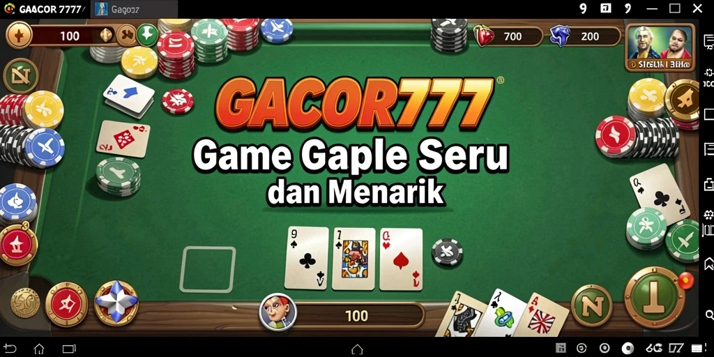 Screenshot GACOR777 menampilkan gameplay Gaple yang menarik.