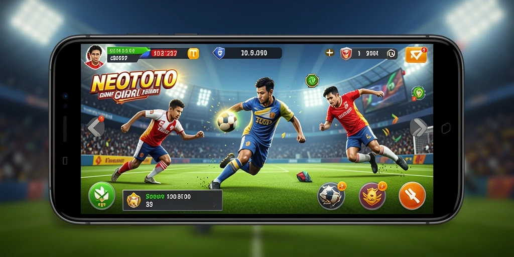 Tangkapan layar NEOTOTO menampilkan gameplay olahraga yang menarik dan realistis.