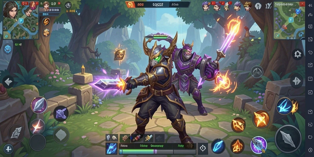 Tangkapan layar gameplay ARPG yang menarik di QQ222.