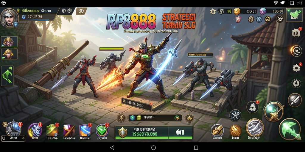 Tampilan gameplay seru dari RP8888 saat bertarung strategis.