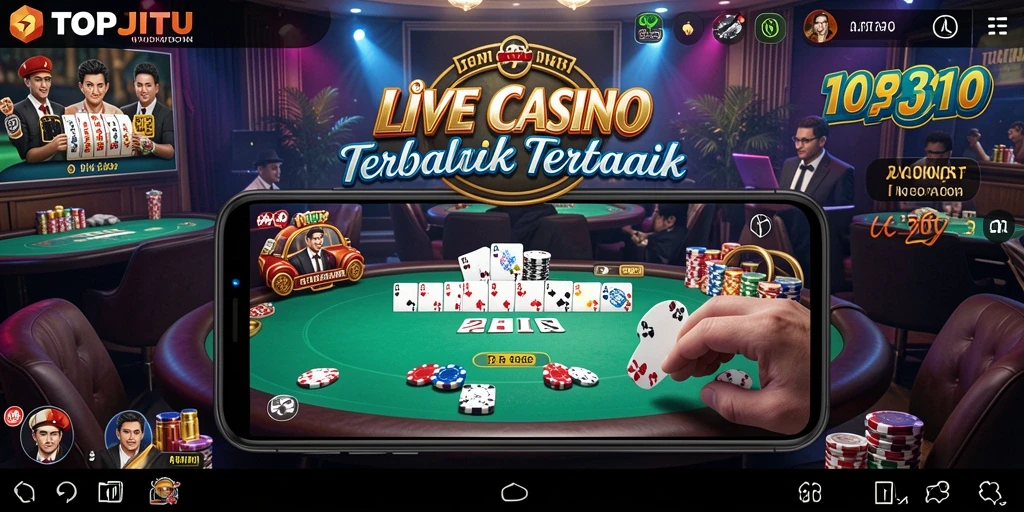 Tampilan gameplay Live Casino yang menarik dan interaktif.